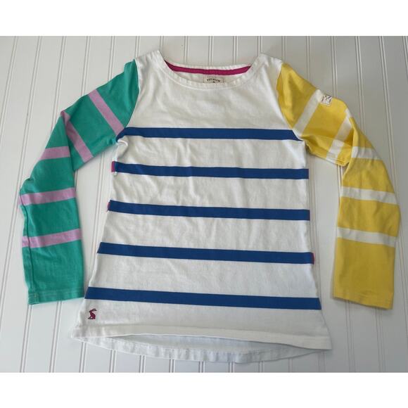 Joules Harbor Top Long Sleeve Striped T Shirt - Size Women's 2 - Picture 1 of 8